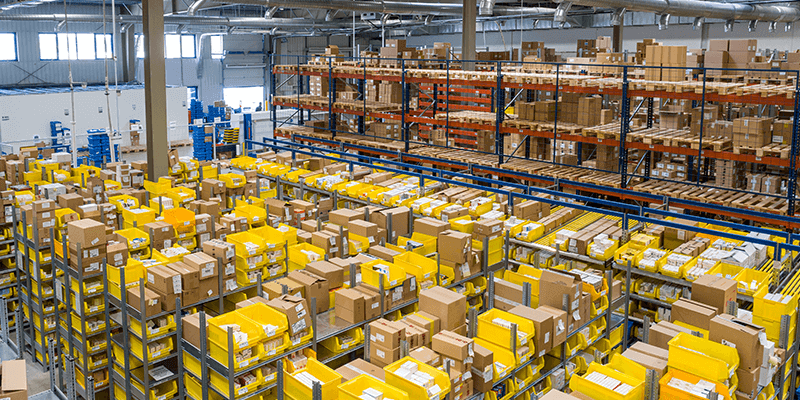 Busy warehouse 