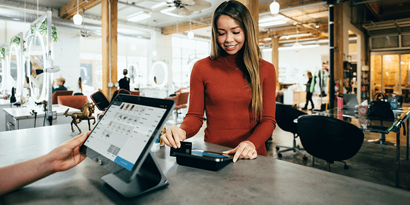 paying at store